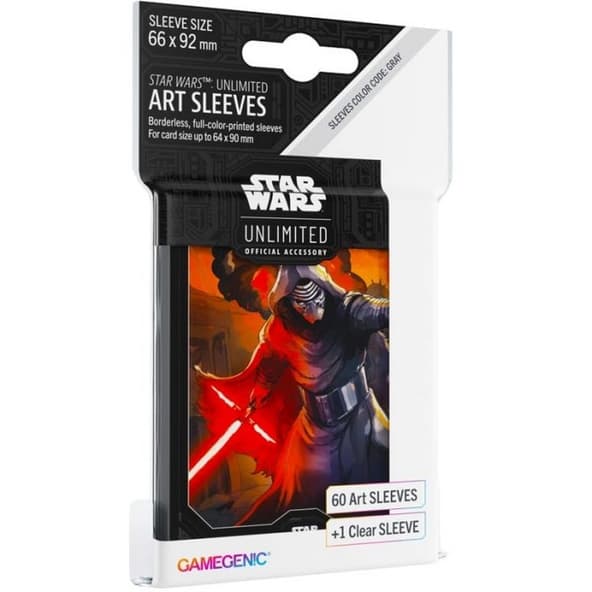 60+1 Sleeves Gamegenic 66x92 Star Wars Unlimited ART SLEEVES KYLO REN Bustine Protettive immagine 1