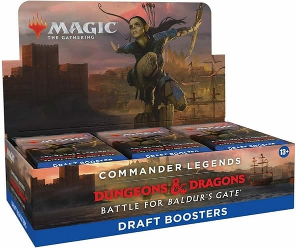 Draft Boosters Box Magic COMMANDER LEGENDS: BATTLE FOR BALDUR'S GATE 36 Buste Inglese immagine 1