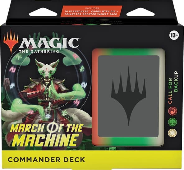 Mazzo Magic Commander MARCH OF THE MACHINE CALL FOR BACKUP Deck Inglese immagine 1