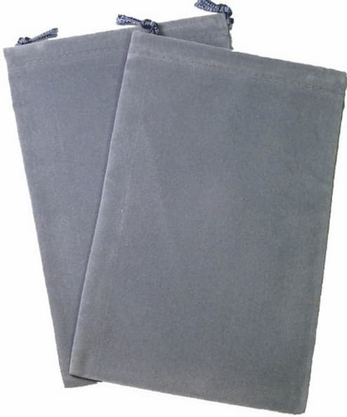 Cloth Dice Bag Large Chessex GREY Sacchetto di Stoffa per Dadi Grande Grigio immagine 1