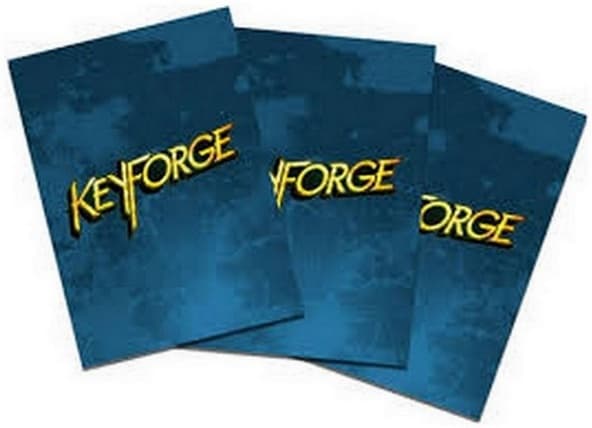 40 Sleeves KEYFORGE BLUE LOGO Bustine Protettive immagine 1