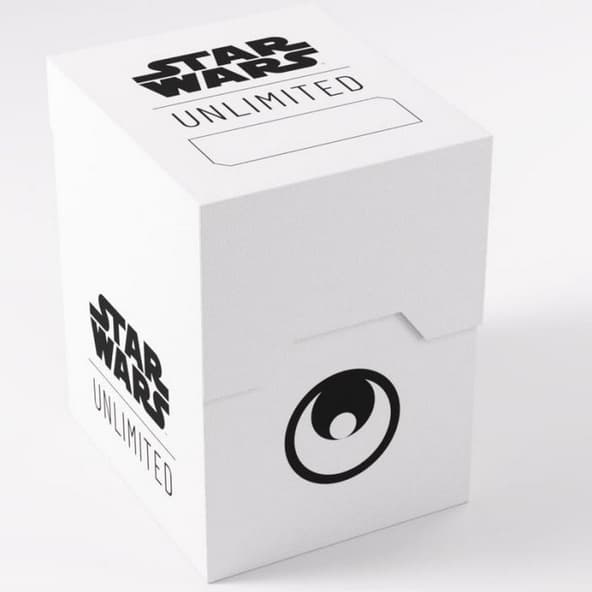 Deck Box Gamegenic Star Wars Unlimited SOFT CRATE WHITE/BLACK Porta Mazzo immagine 1