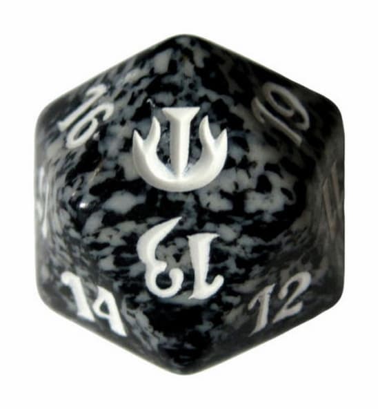 Magic SPINDOWN Dice d20 JOU Black Nero Dado Segna Punti Life Counter immagine 1
