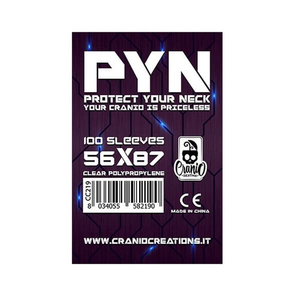 100 Sleeves PYN 56x87 Bustine Protettive x Giochi da Tavolo immagine 1