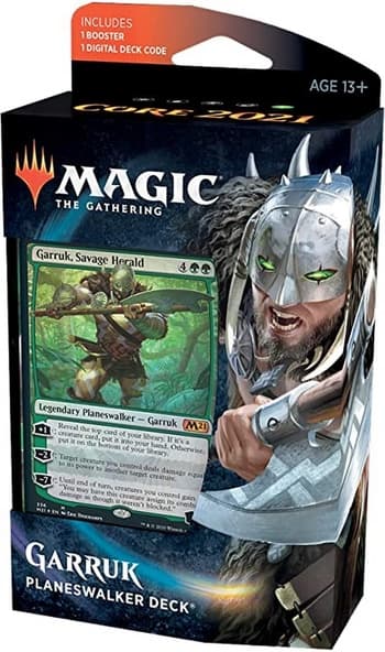 Mazzo Magic Planeswalker GARRUK Set Base 2021 Italiano Deck immagine 1
