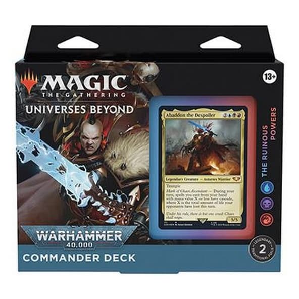 Mazzo Magic Commander WARHAMMER 40.000 THE RUINOUS POWERS REGULAR Deck Inglese immagine 1