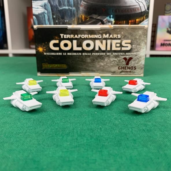 Terraforming Mars: 8x Set Deluxe Cargo Ships 3D Navi Commerciali immagine 1