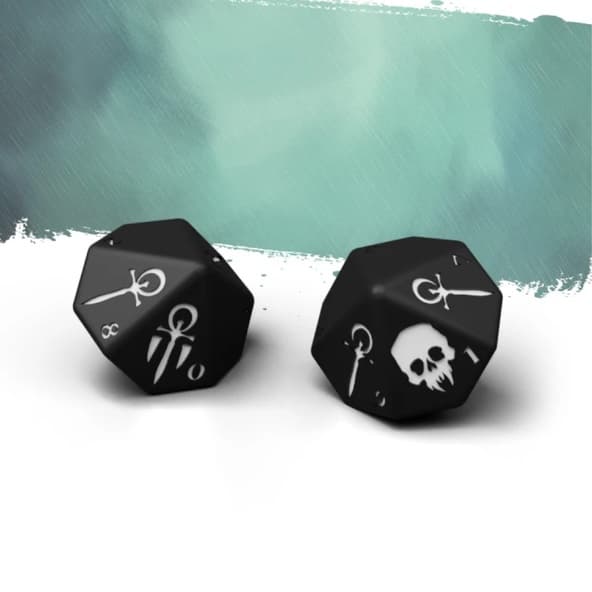 Vampire The Masquerade - Milan Uprising: Extra Set of 2 D10 Dice immagine 1